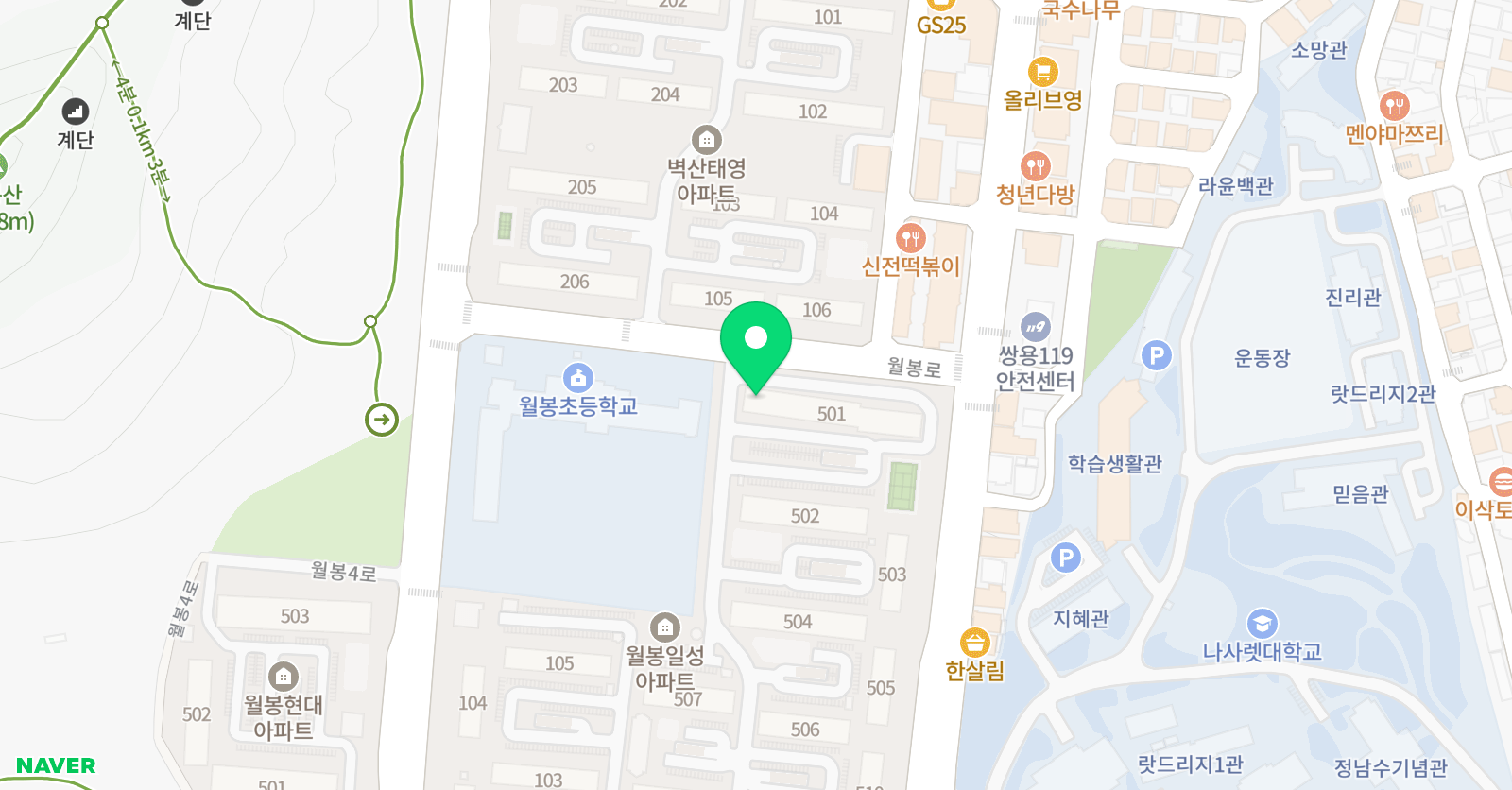 엘플러스 영어학원 위치