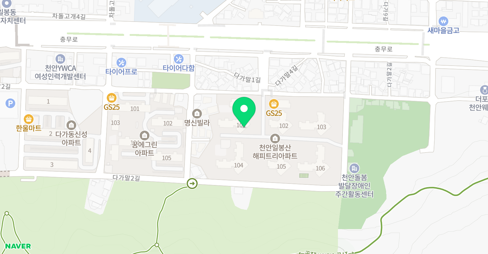 기단 사고력교실 일봉 해피트리교실 위치