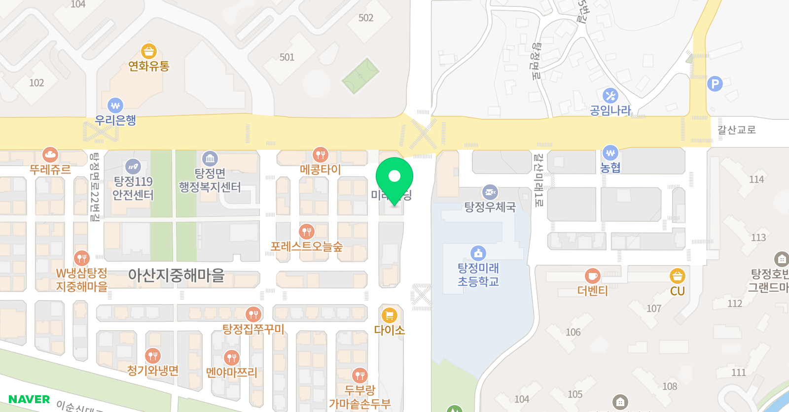 볼쇼이 발레학원 탕정2호점 위치