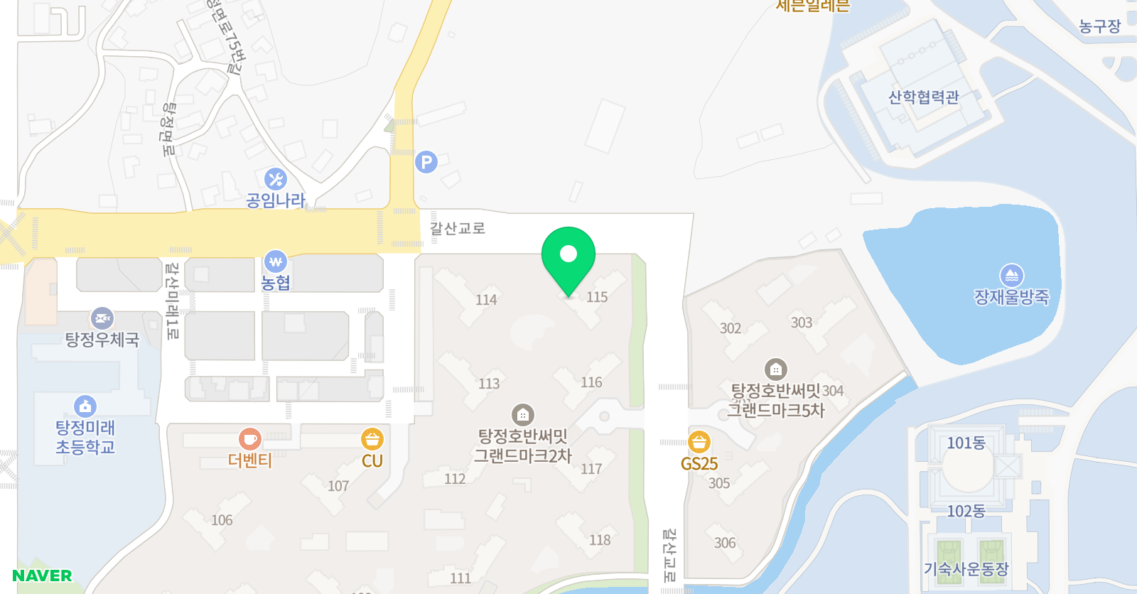기탄 사고력교실 탕정호반2차교실 위치