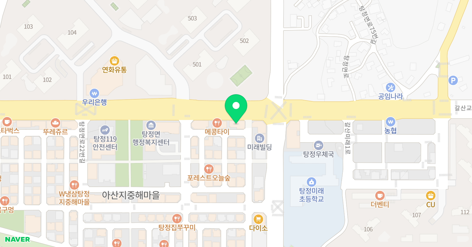 프라임새솔 국어독서학원 위치