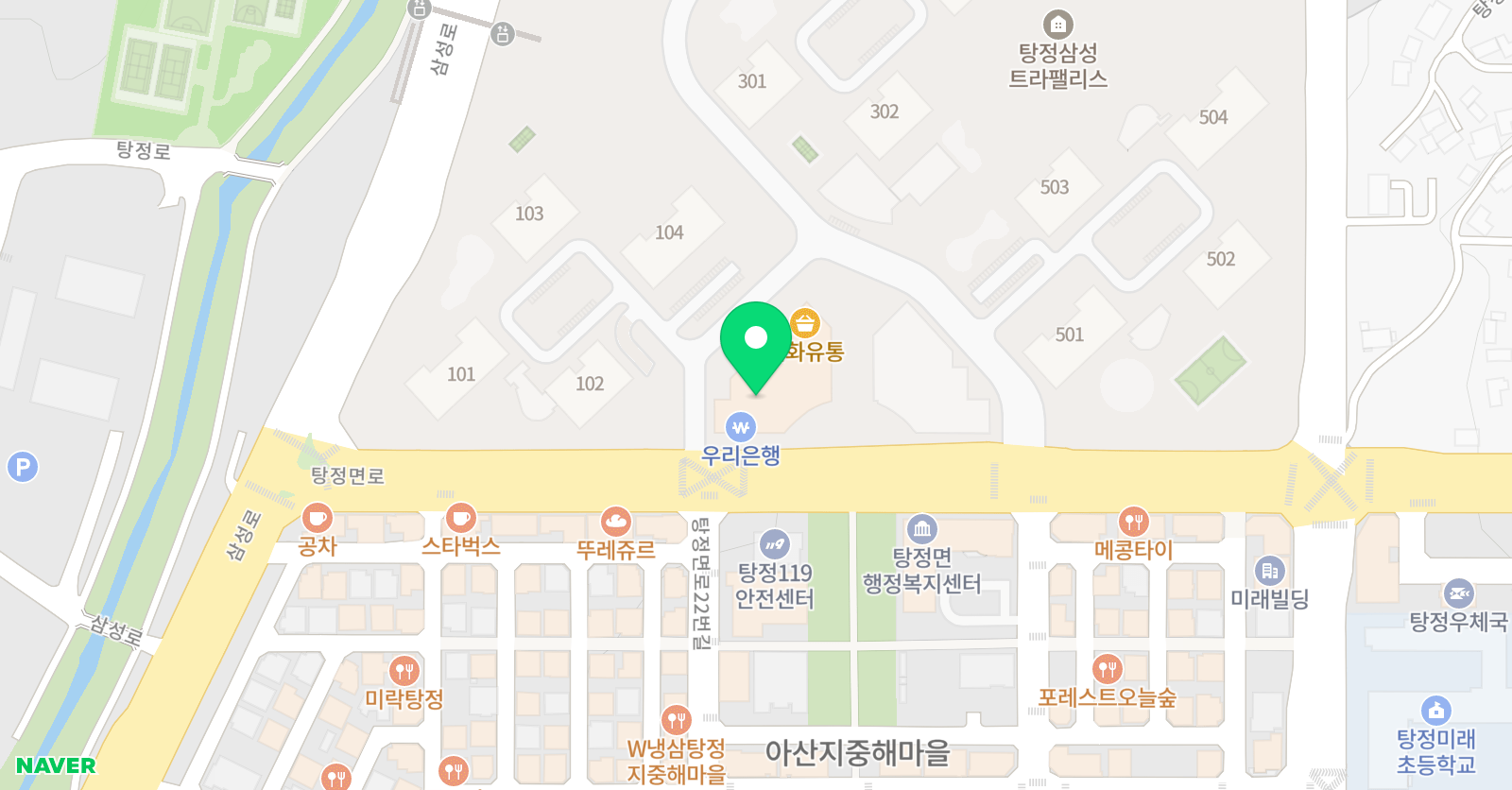 EiE 고려대 어학원 아산탕정캠퍼스 위치