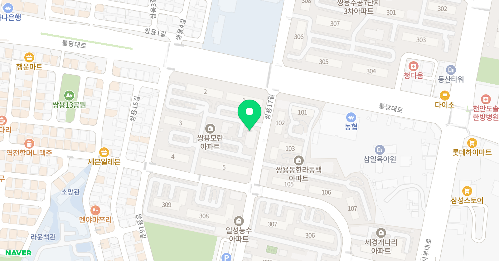 명문쌍용 학원 위치