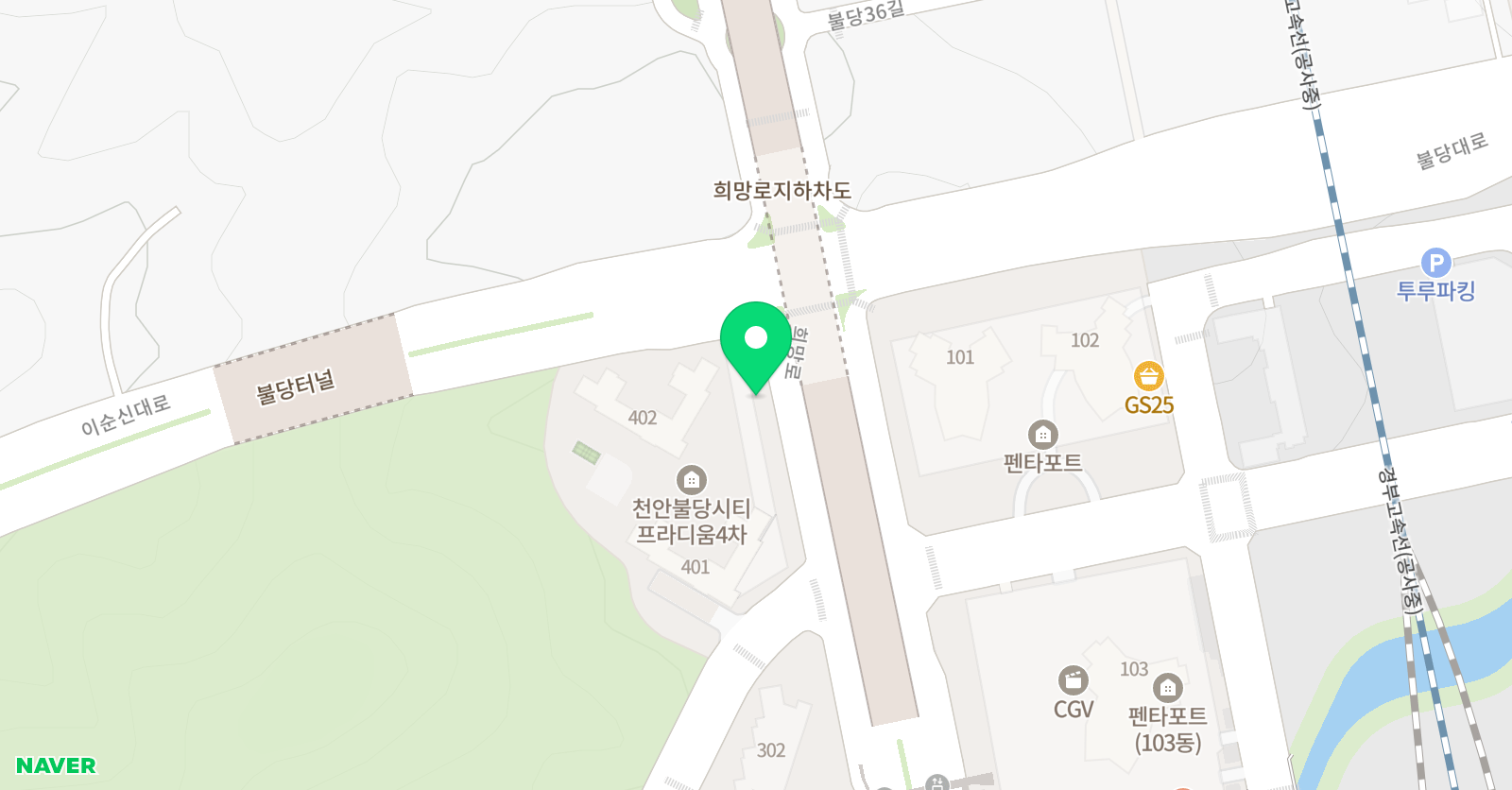 프라디움 숙명 음악학원 위치
