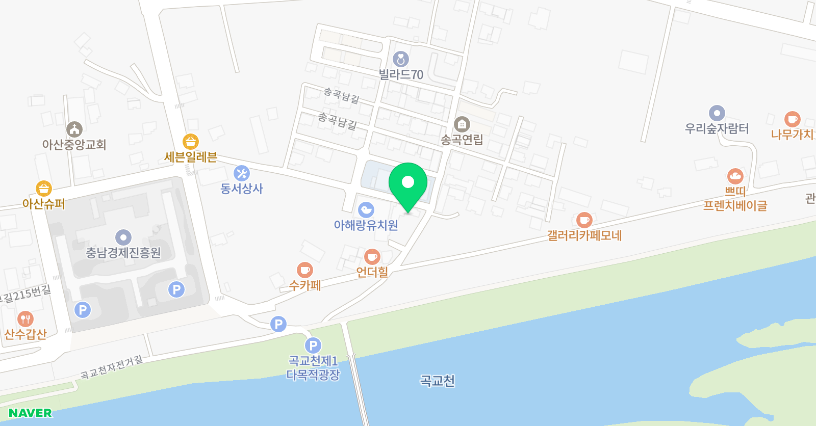솔빛 학원 위치