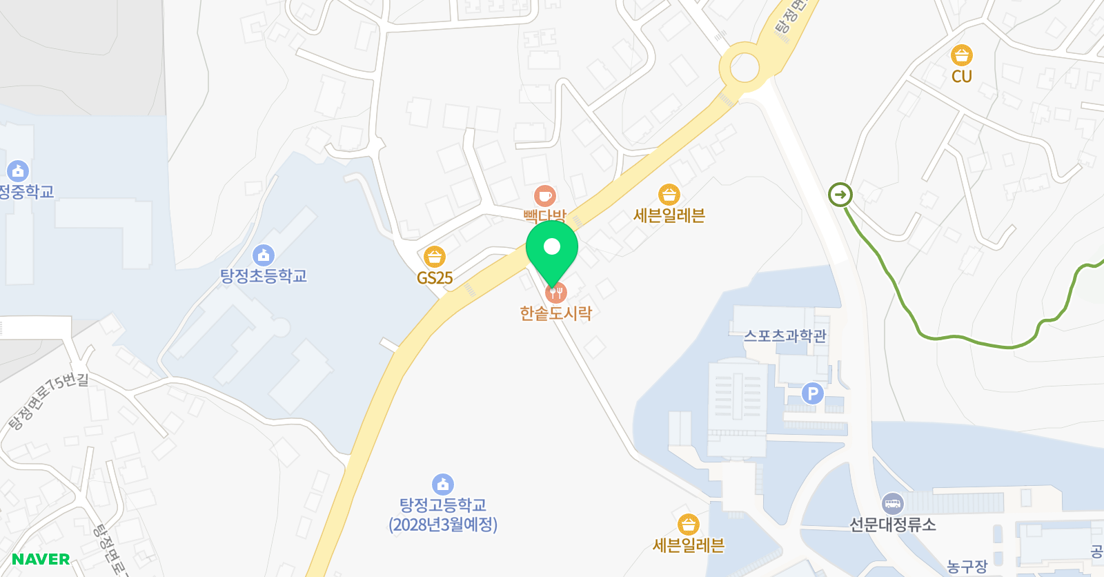 탕정 JNJ실용음악학원 위치