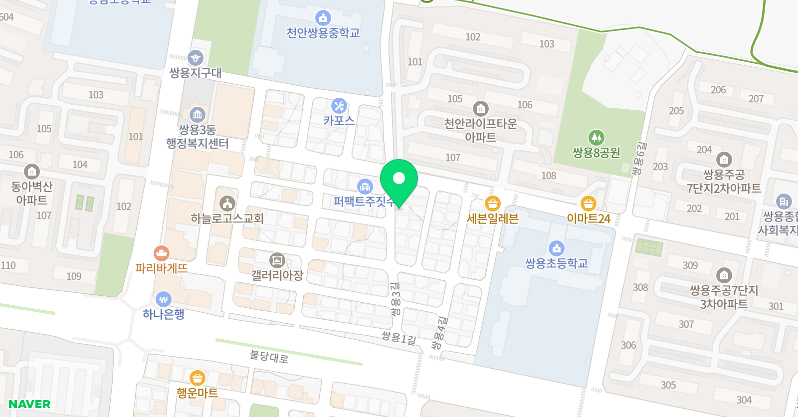 준수학 영어학원 위치