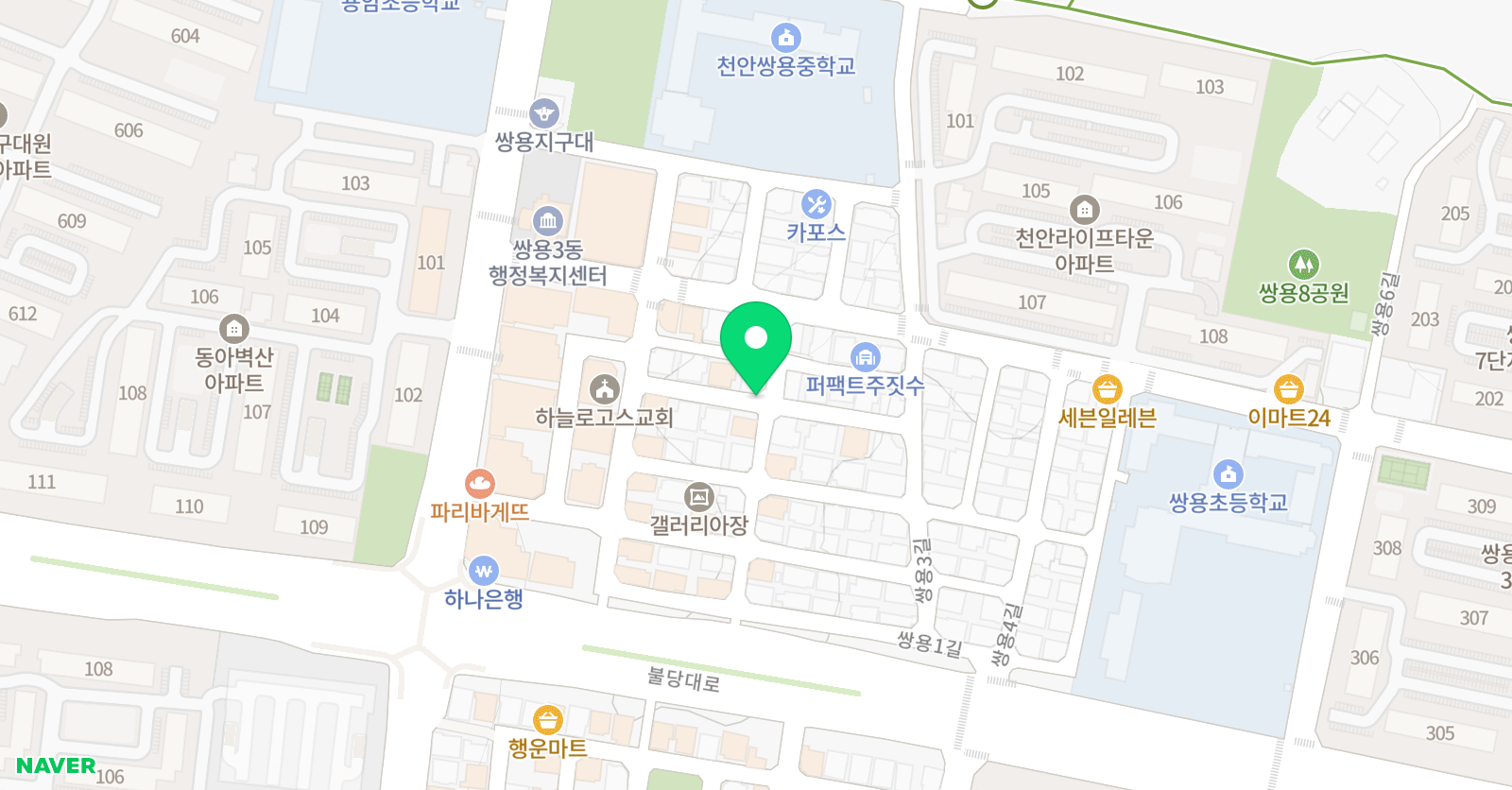 작은차이 학원 위치