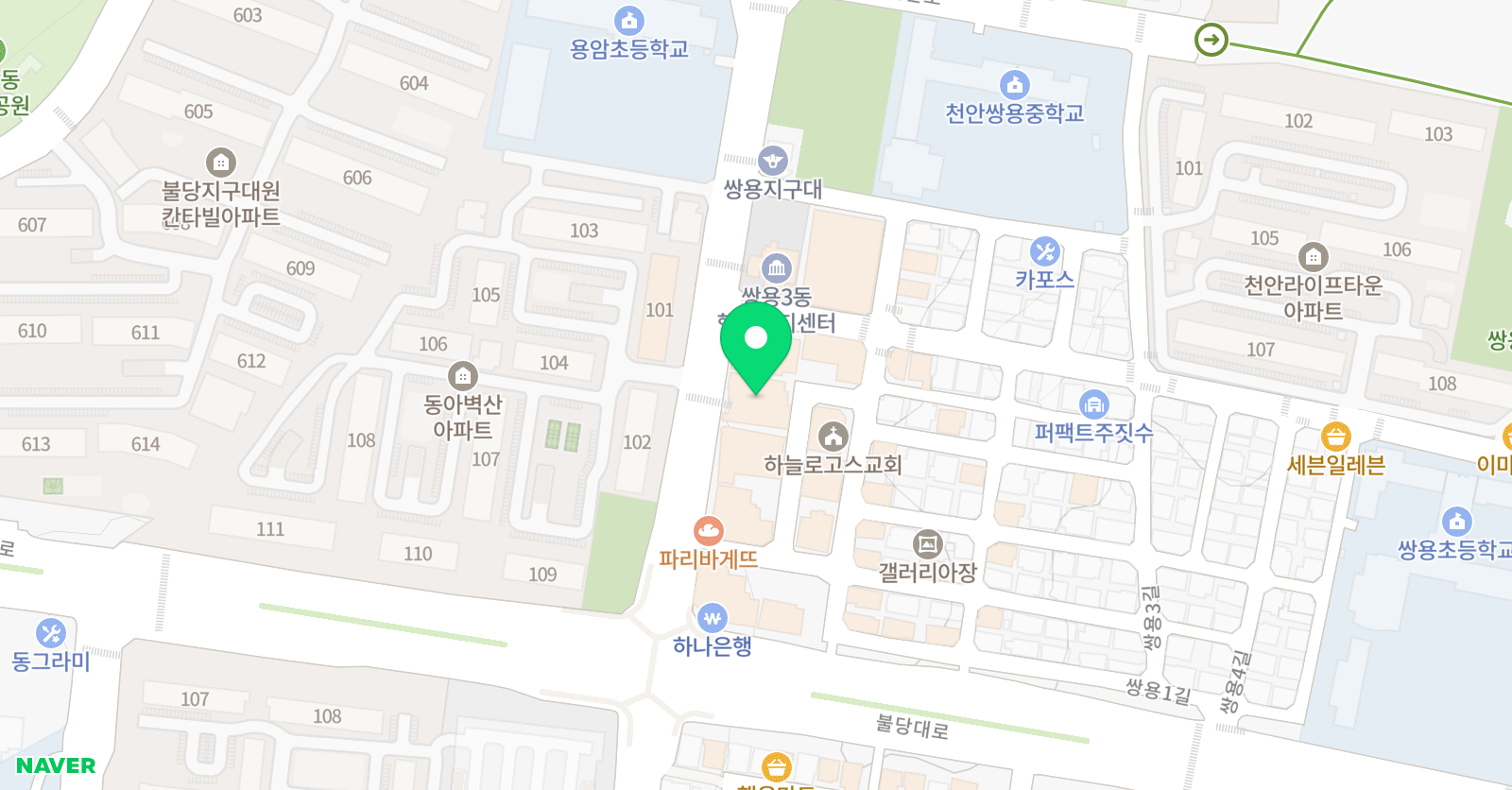 서원입시 영어학원 위치