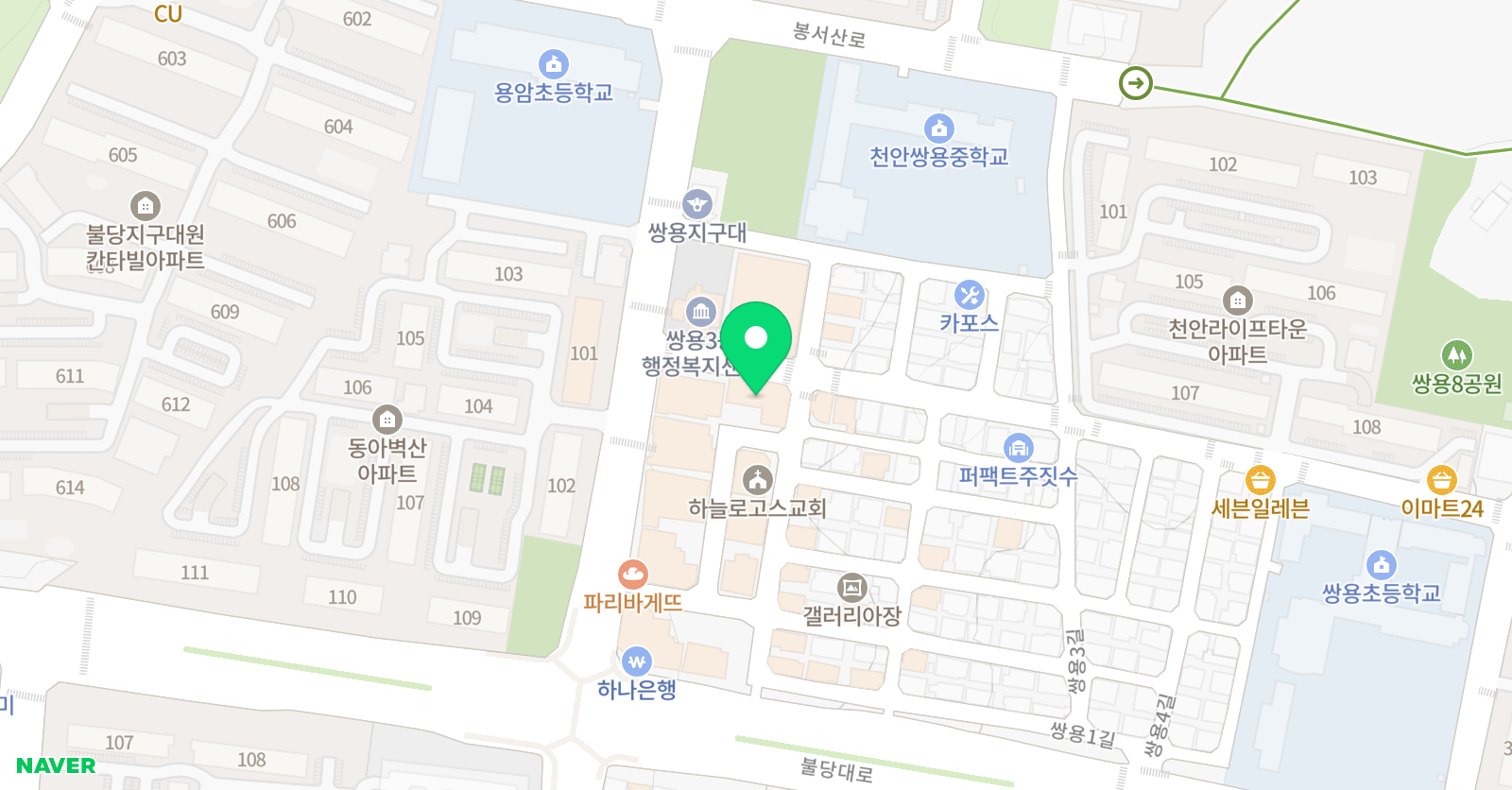입실렌티 영어학원 위치