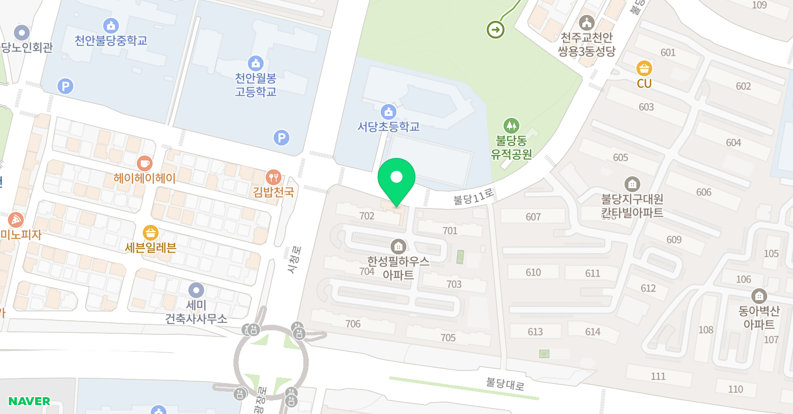 서당 태권도 위치