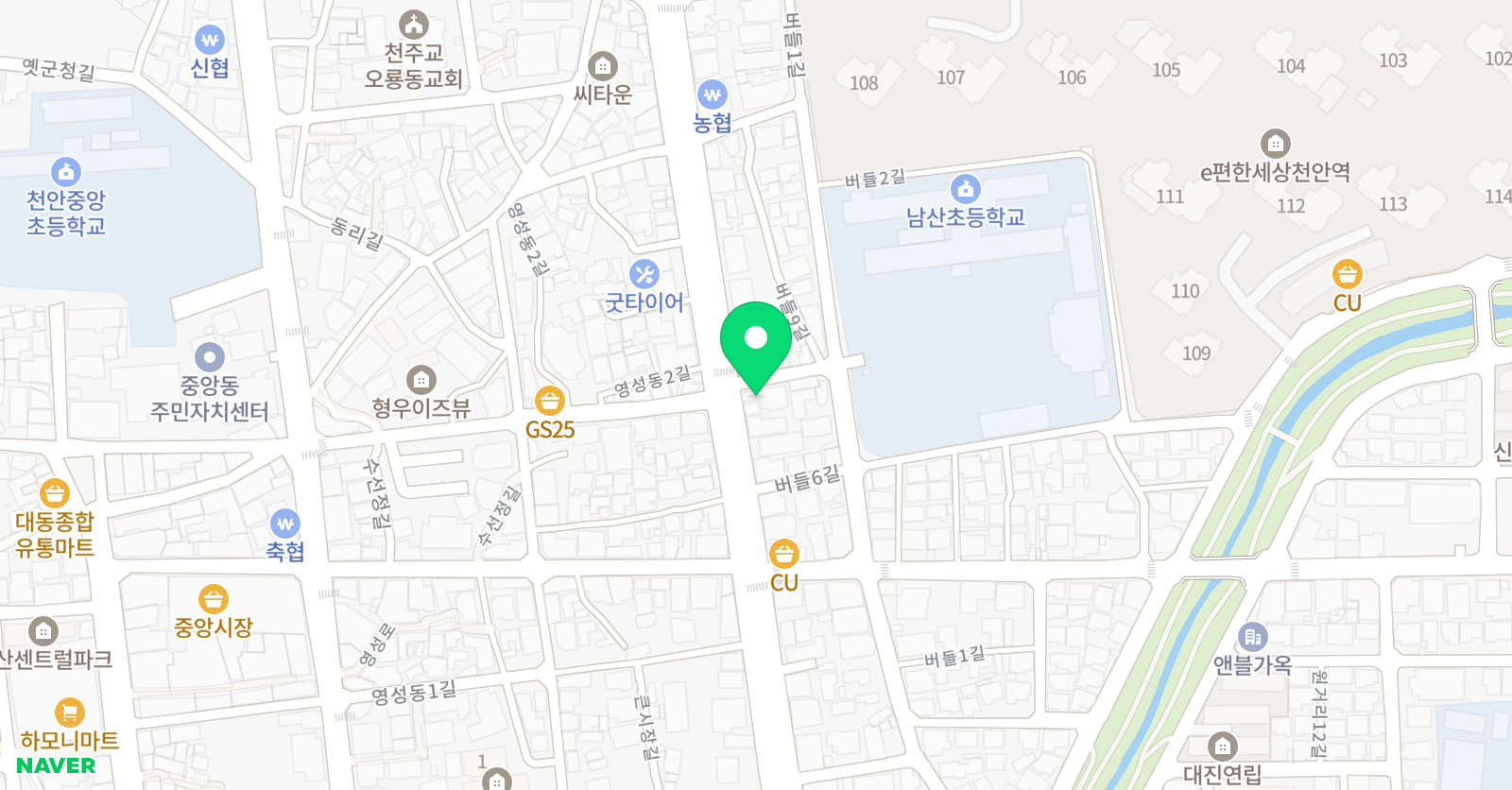GnB 세아입시학원 남산캠퍼스 위치
