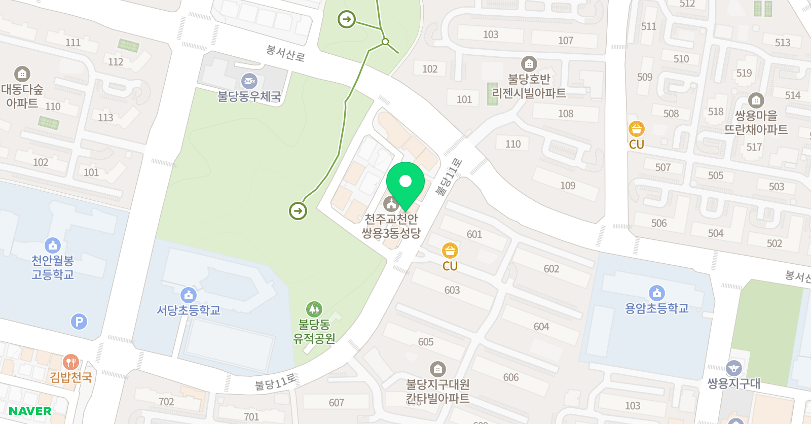 빛글 국어논술 위치