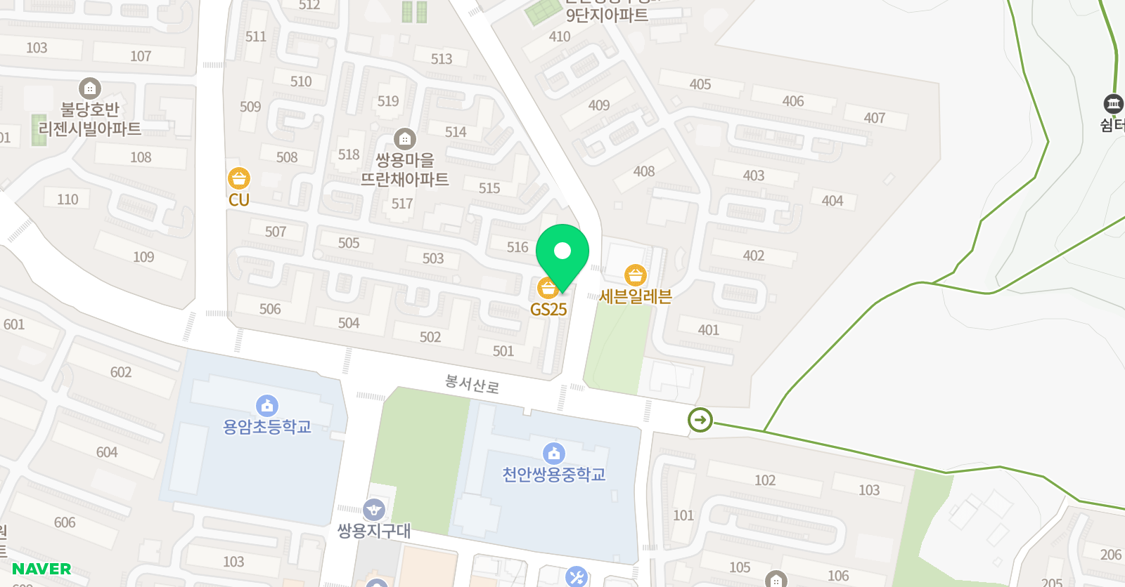 이엠 탑학원 위치