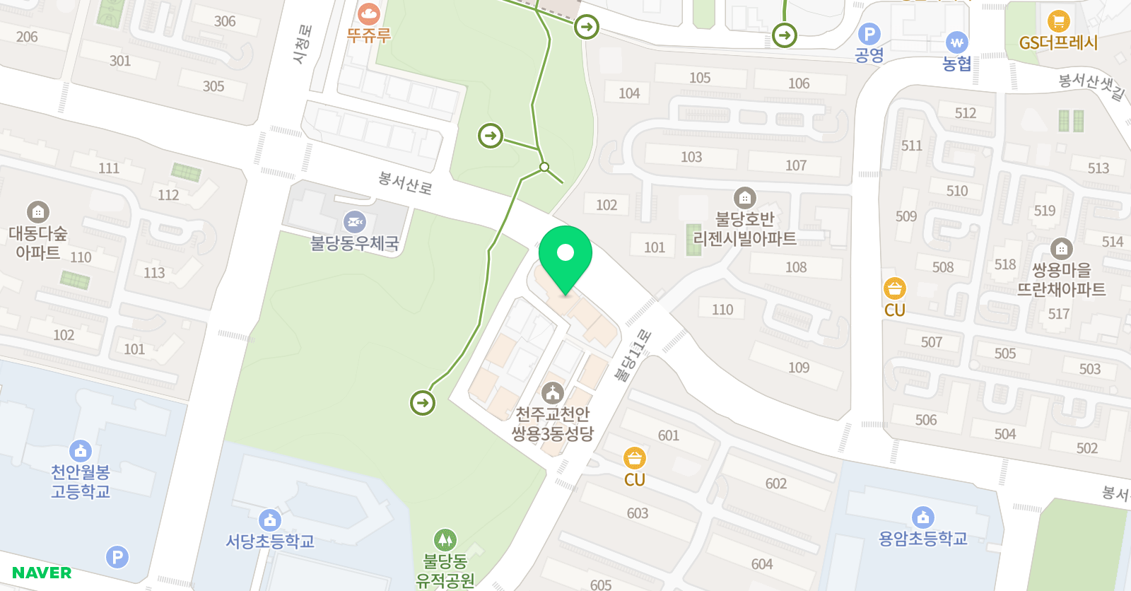 미라클 영어학원 위치