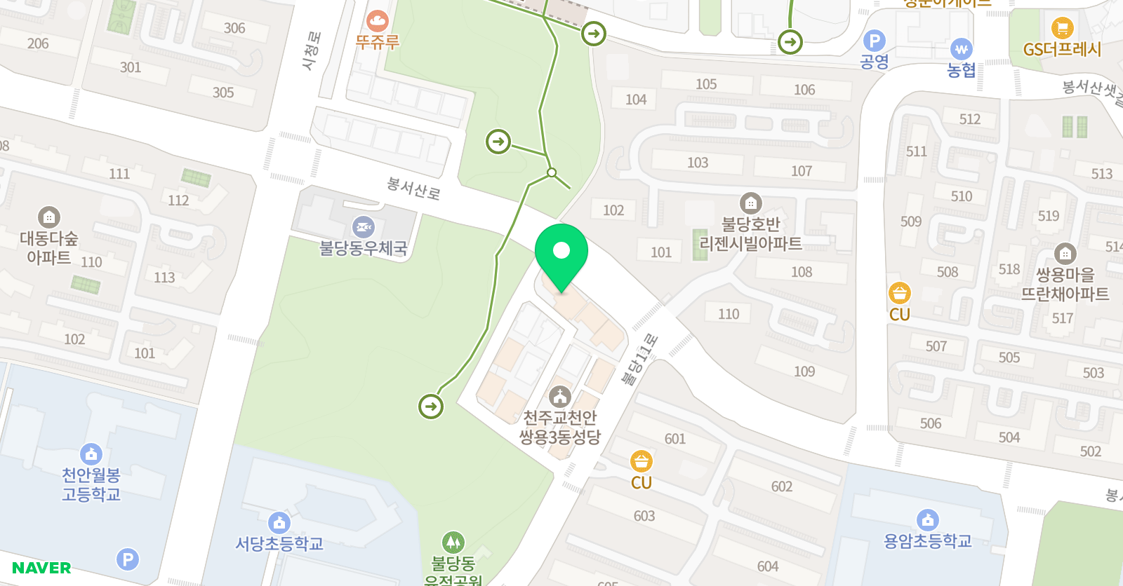 캐서린영어발전소학원 위치