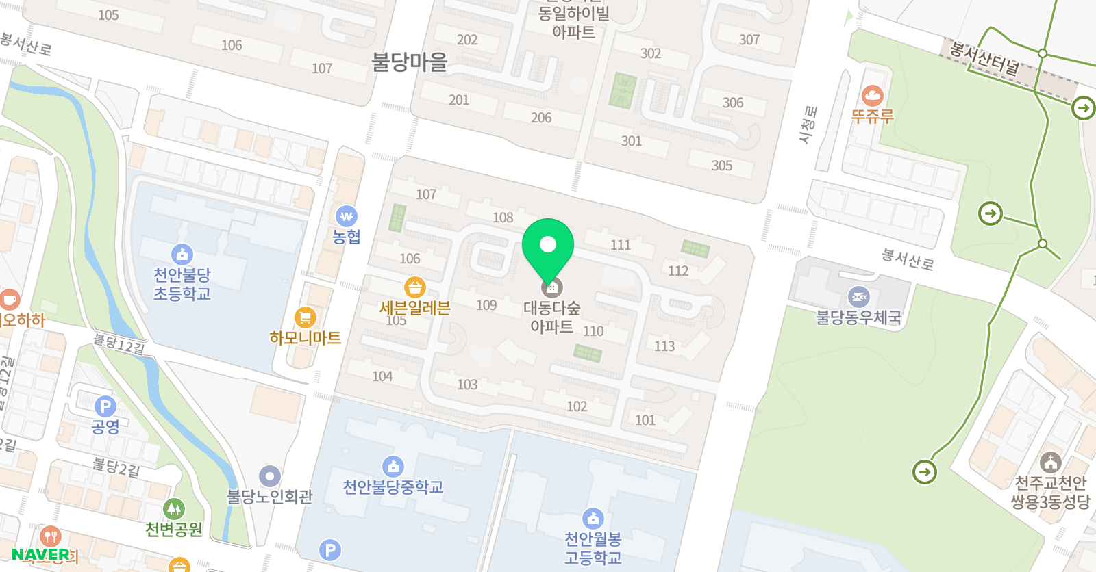 다 숲공부방 위치