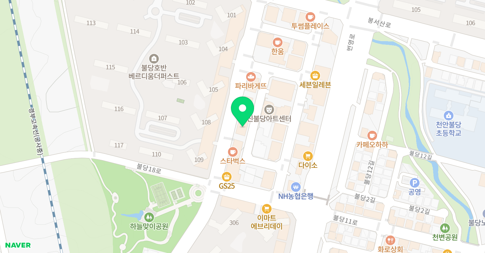 혜강 학원 위치