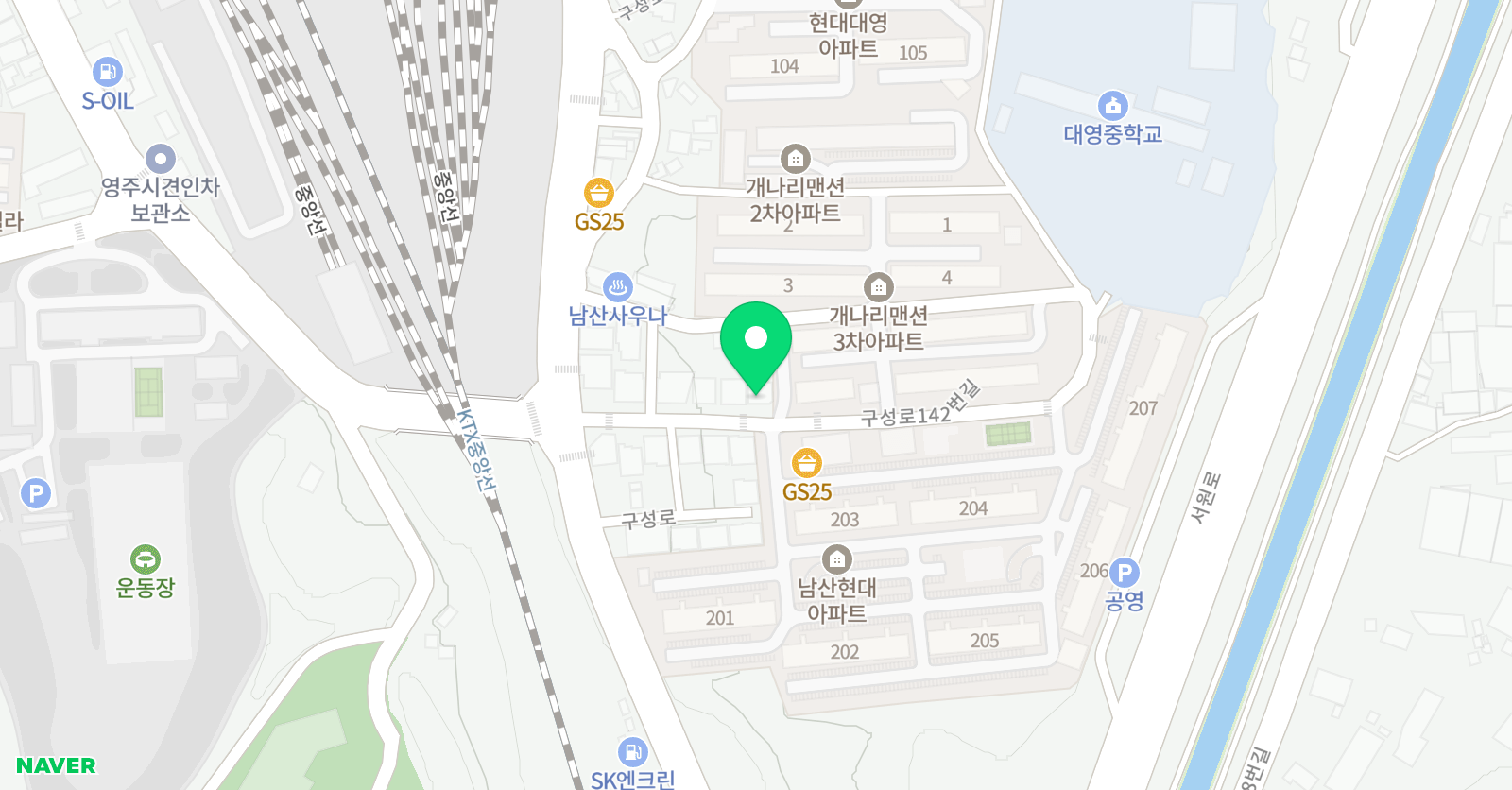 중앙 학원 위치