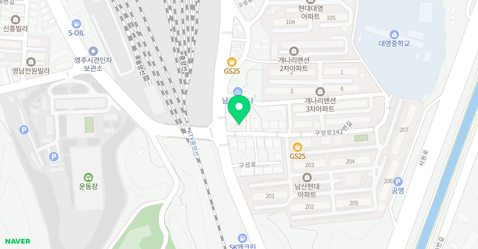 강샘 영어전문학원 위치
