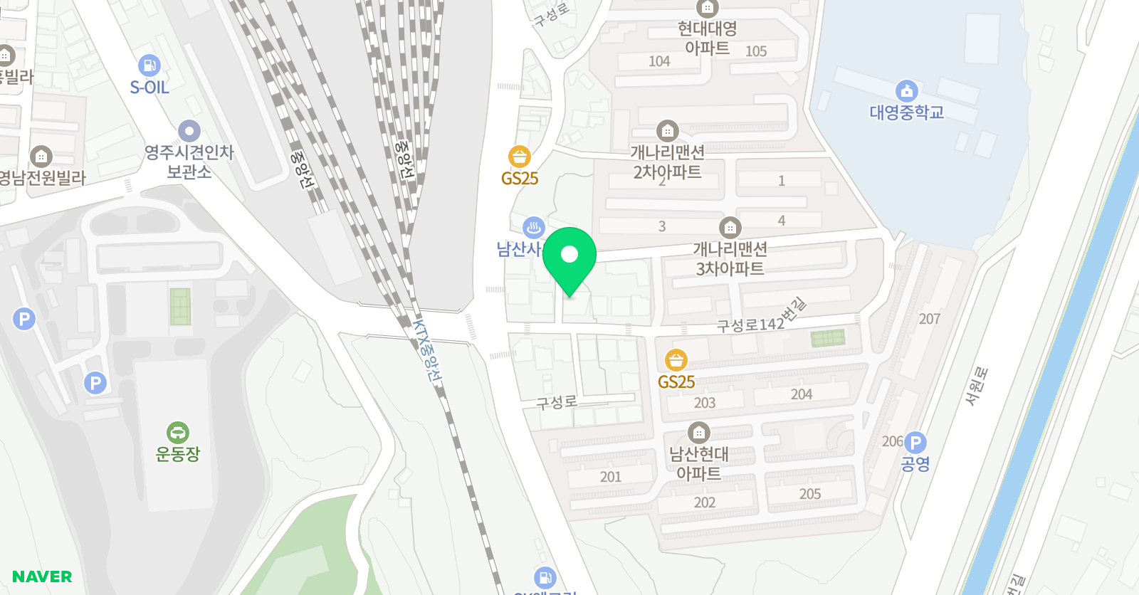 윤선생IGSE 아카데미 영주학원 위치