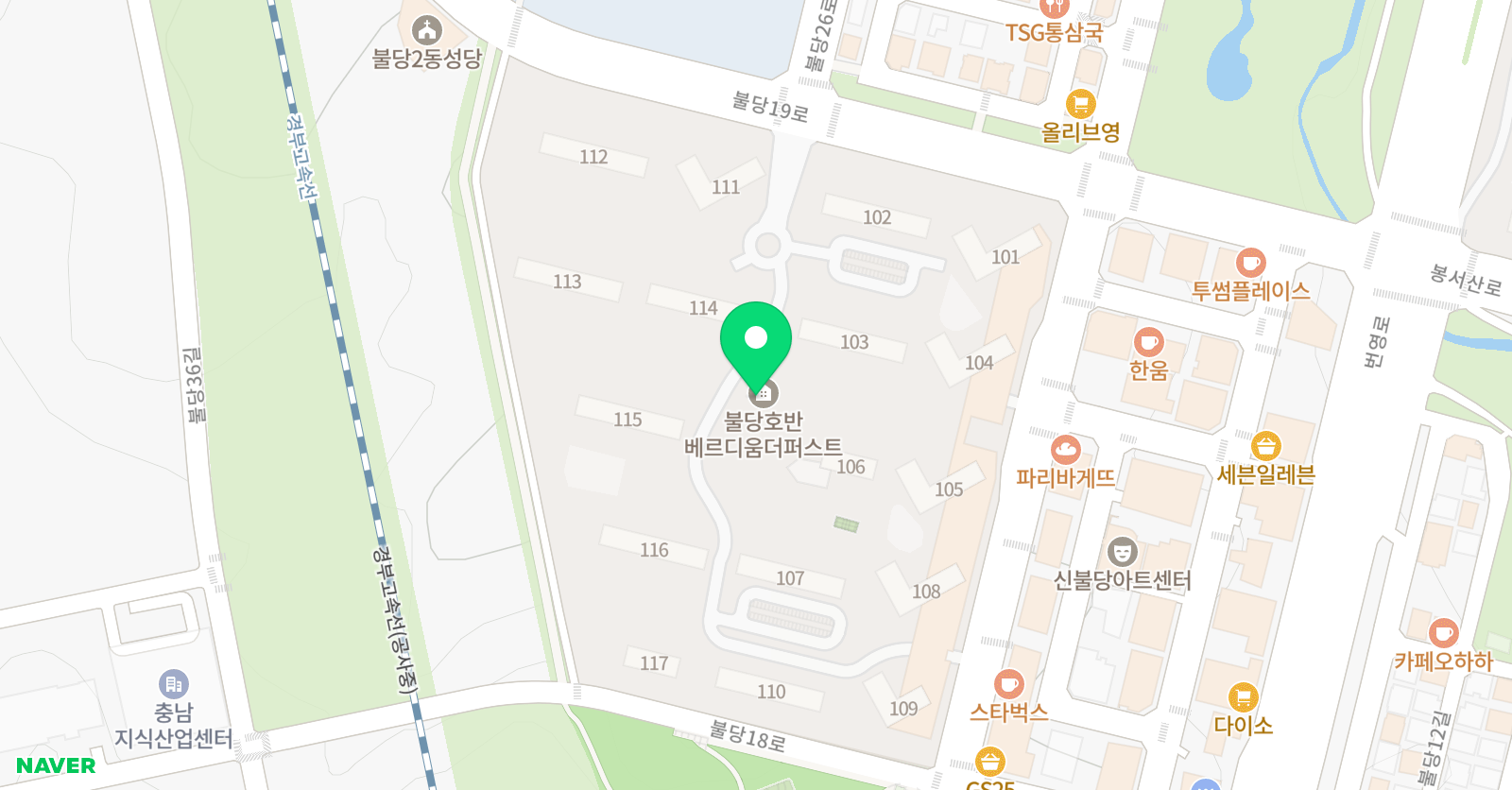 셀파우 등생교실 불당호반1차교실 위치