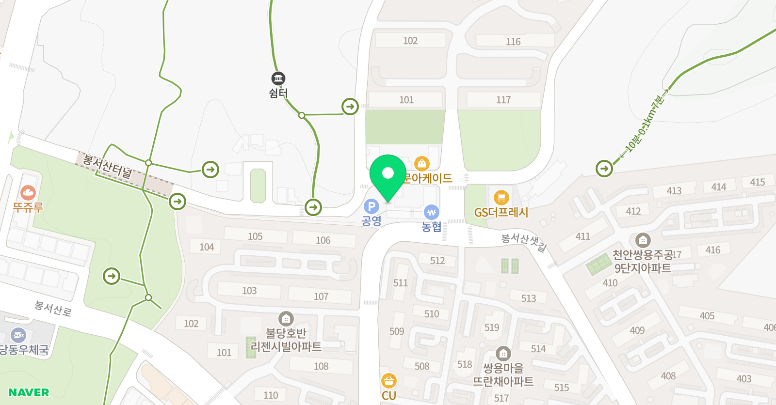 스푸너잉글리쉬 어학원 위치