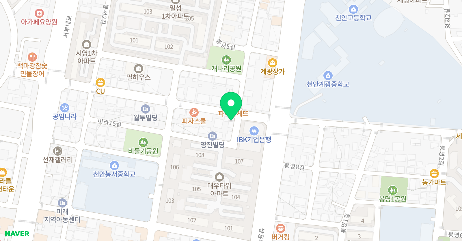 G1318 입시학원 위치