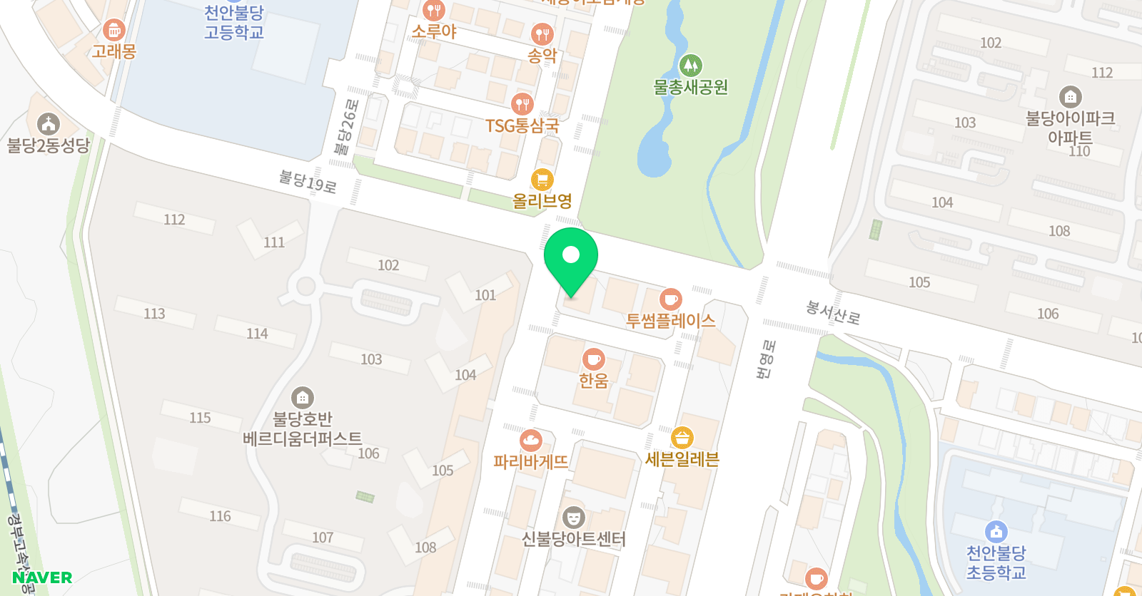 풀어내다 수학학원 위치