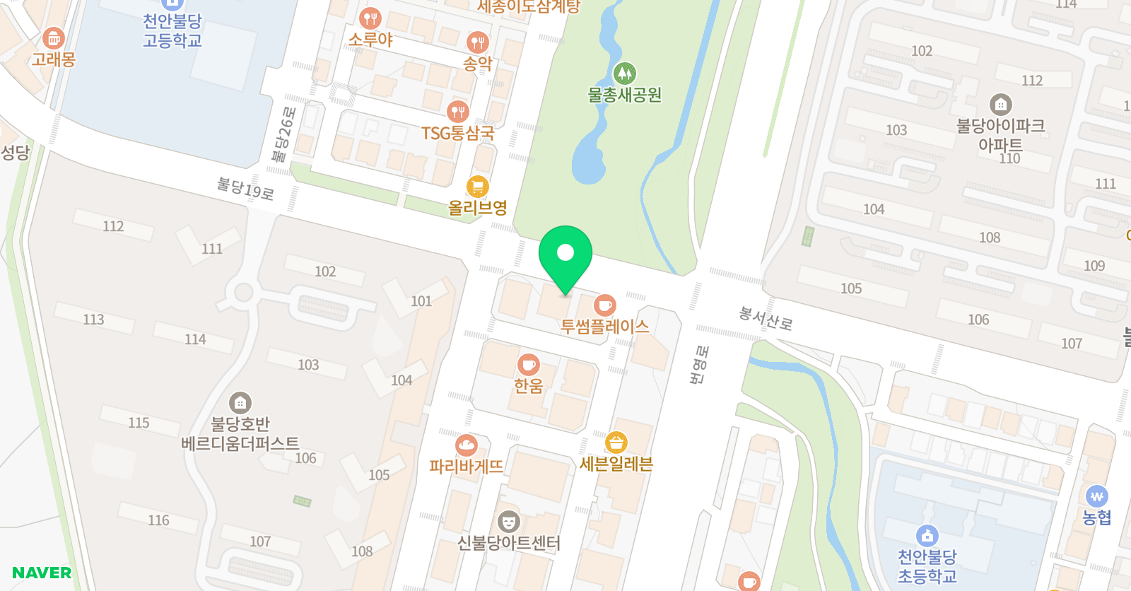 불당 고도미술학원 위치