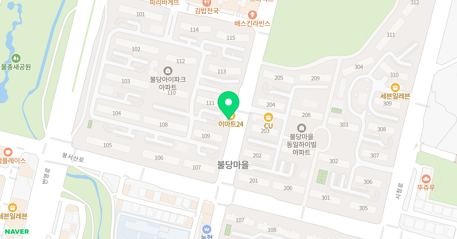 리드인 불당아이파크센터 위치