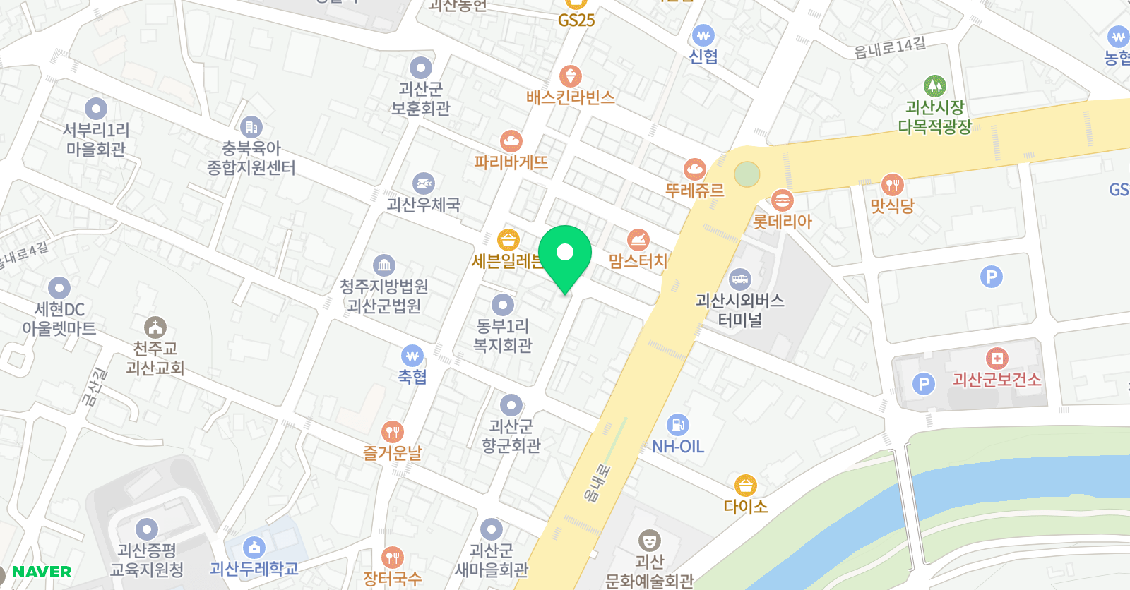 푸른솔 수학영어학원 위치