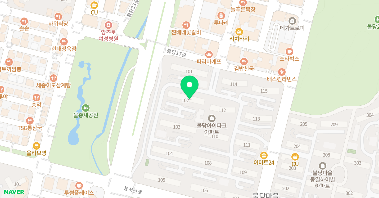 엠티엠 수학학원 위치