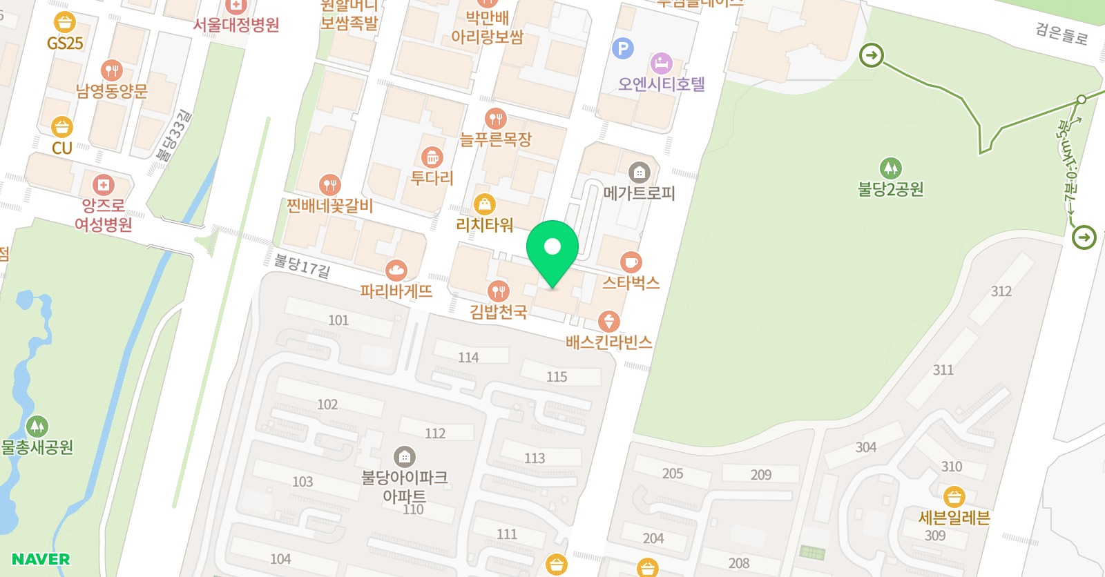 잉글리쉬트리 영어 위치