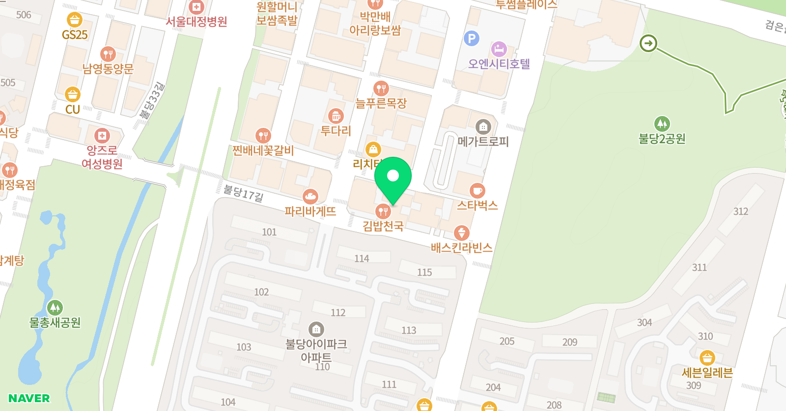 SJ 입시학원 위치