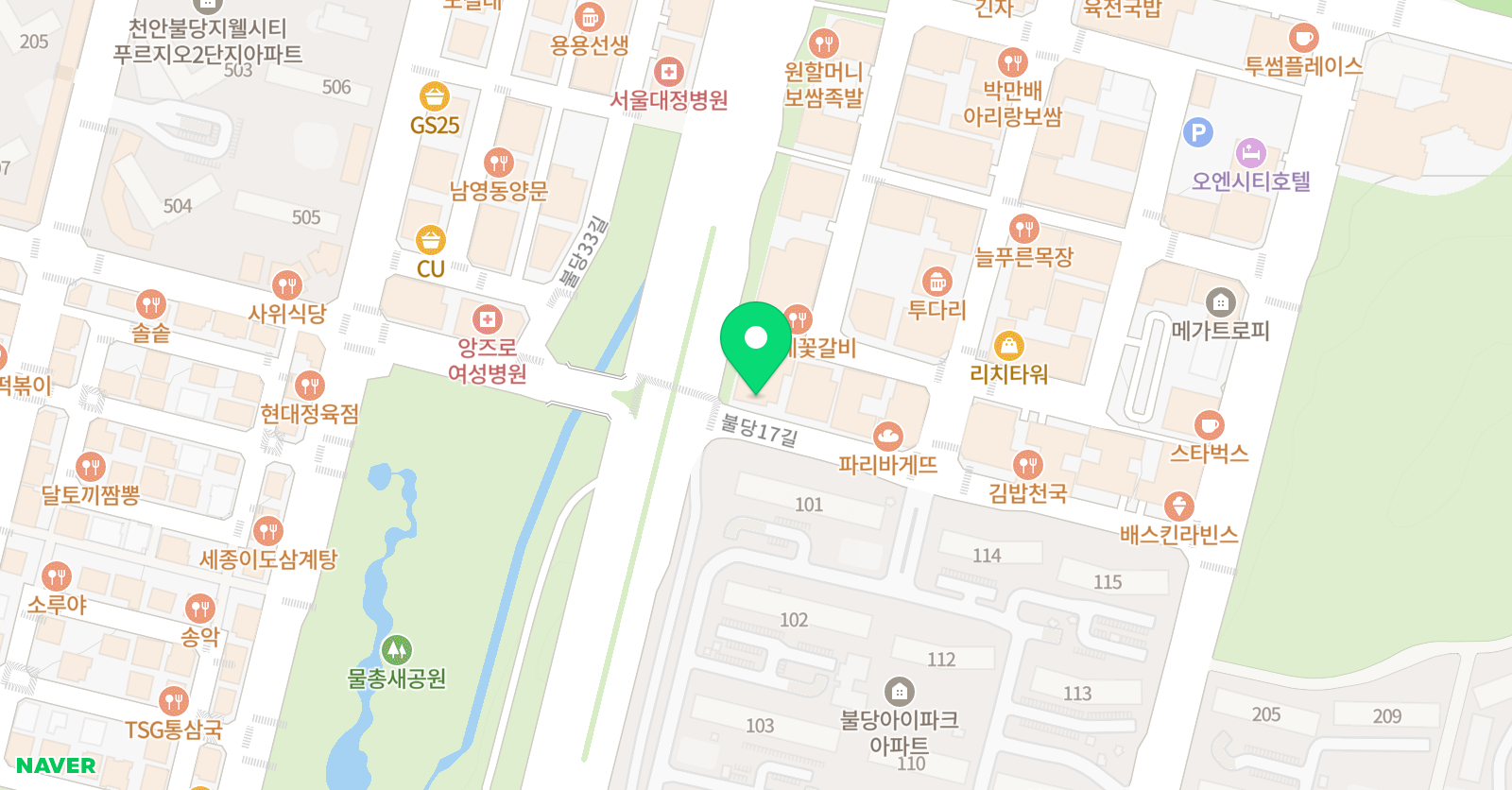 소호앤가우디 미술학원 위치