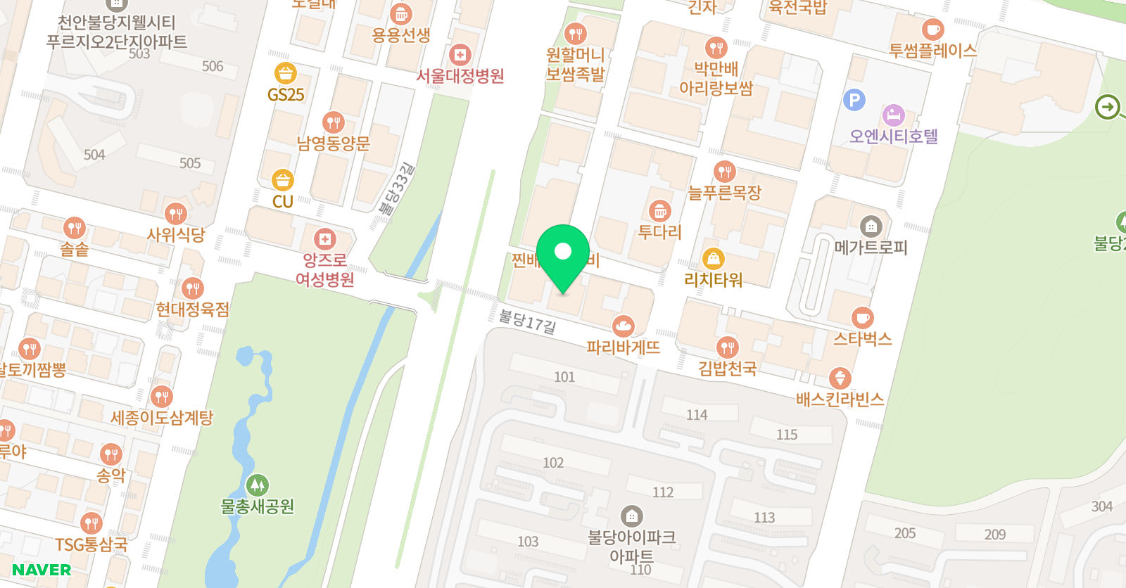 윤선생 IGSE아카데미 천안불당점 위치