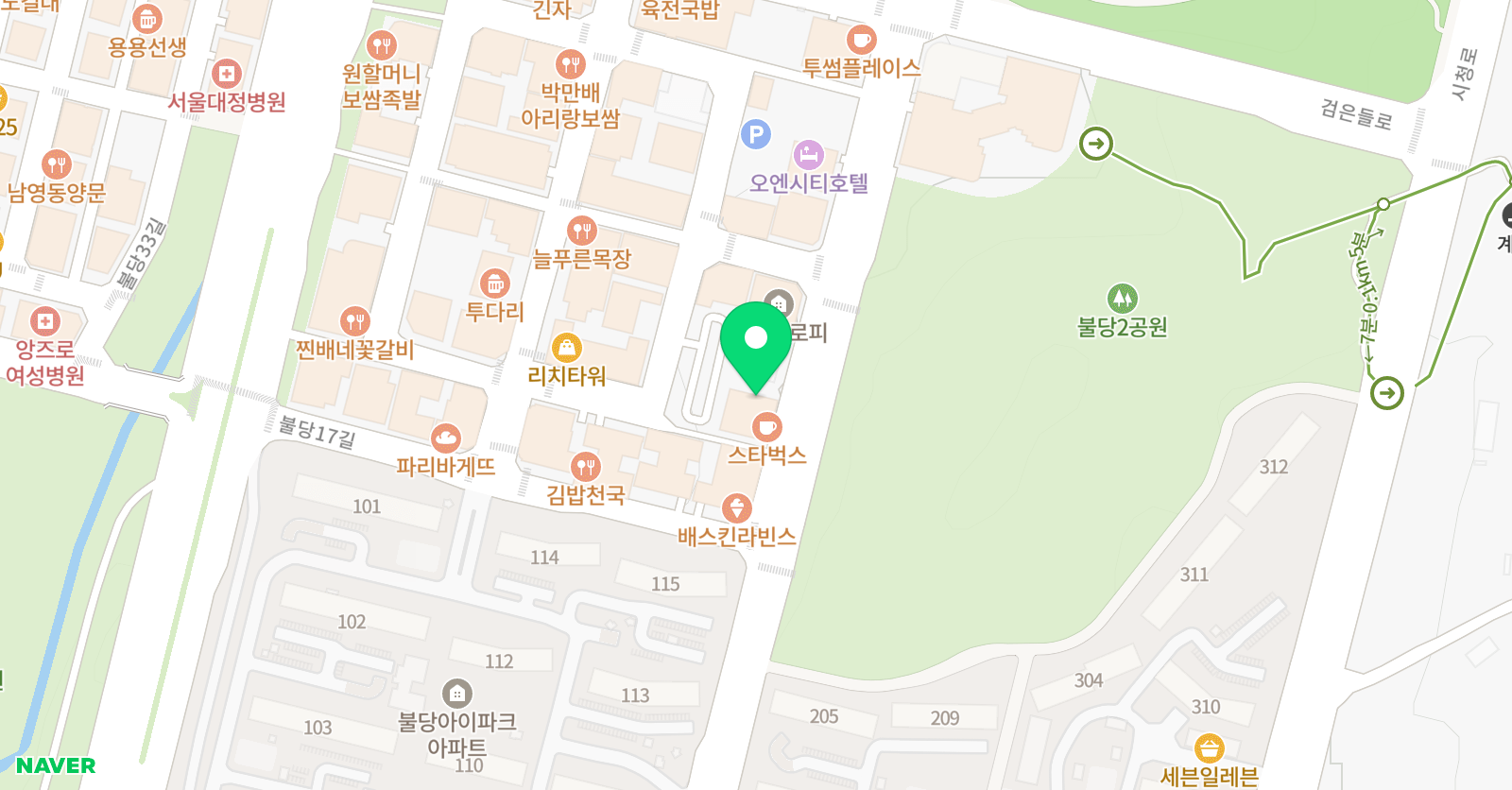 청담 어학원 천안브랜치 위치