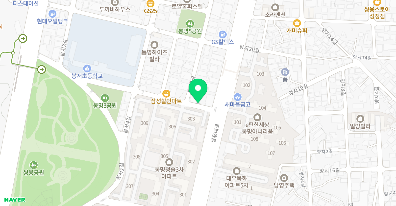 삼성영어셀레나 삼성EM 학원 위치
