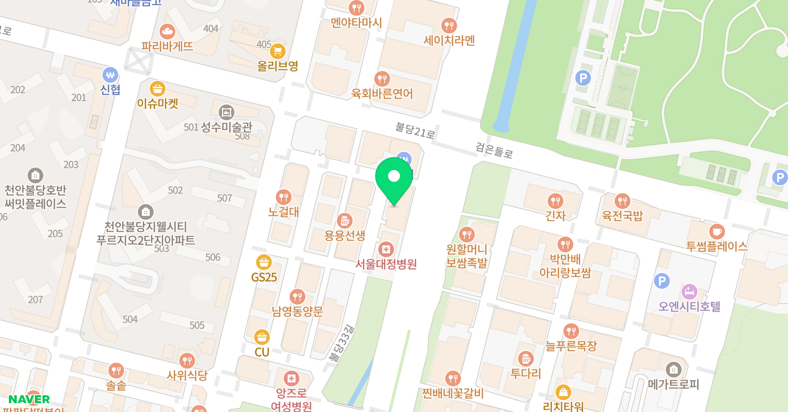 와와 학습코칭센터 불당점 위치