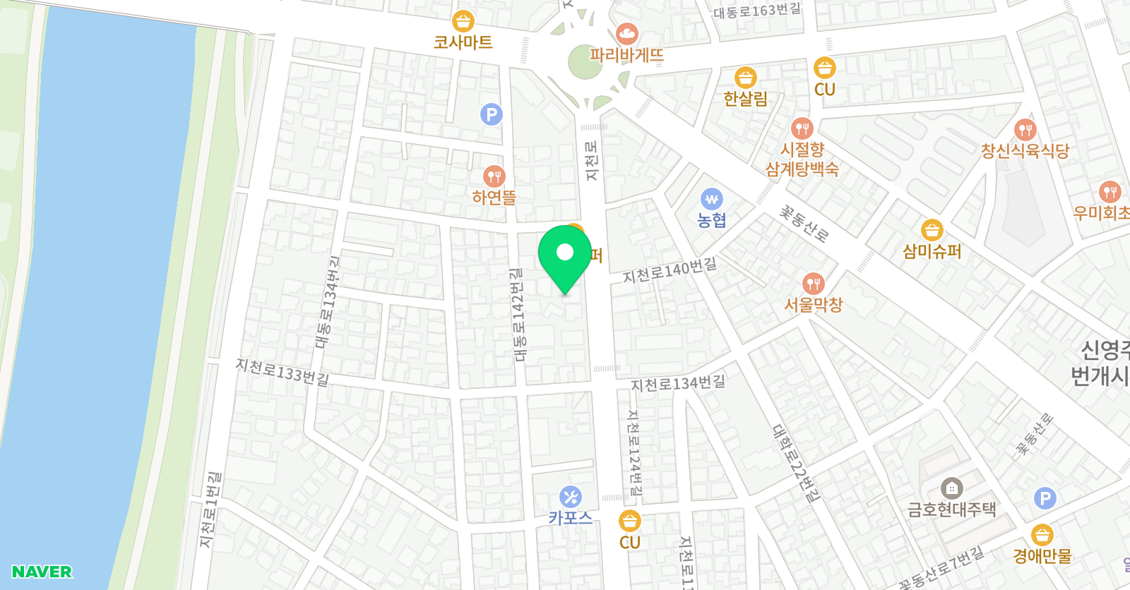 큰나무 예술종합학원 위치