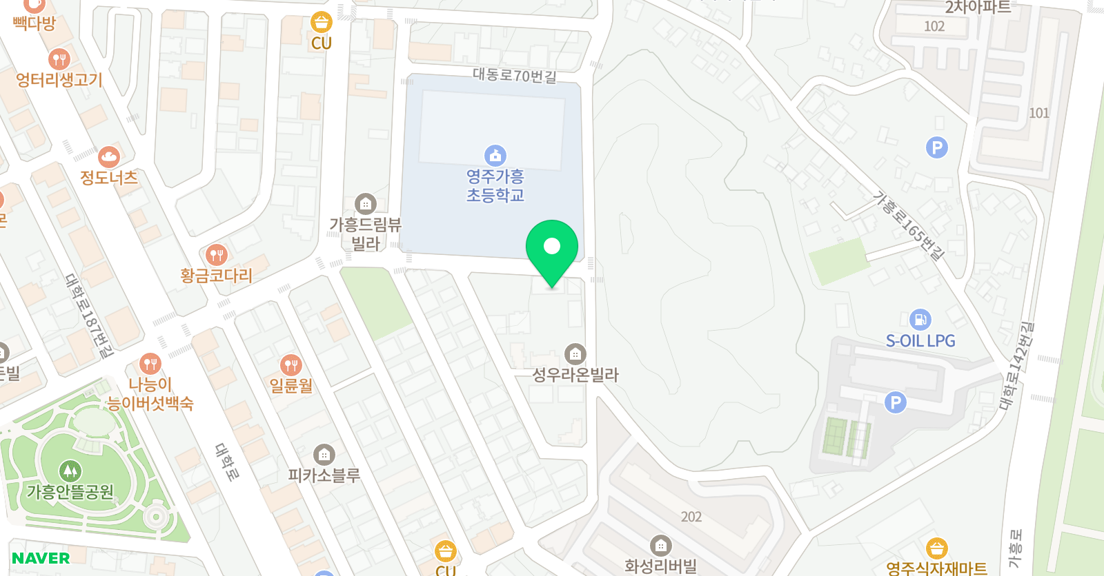 태권소리 태권도장 위치