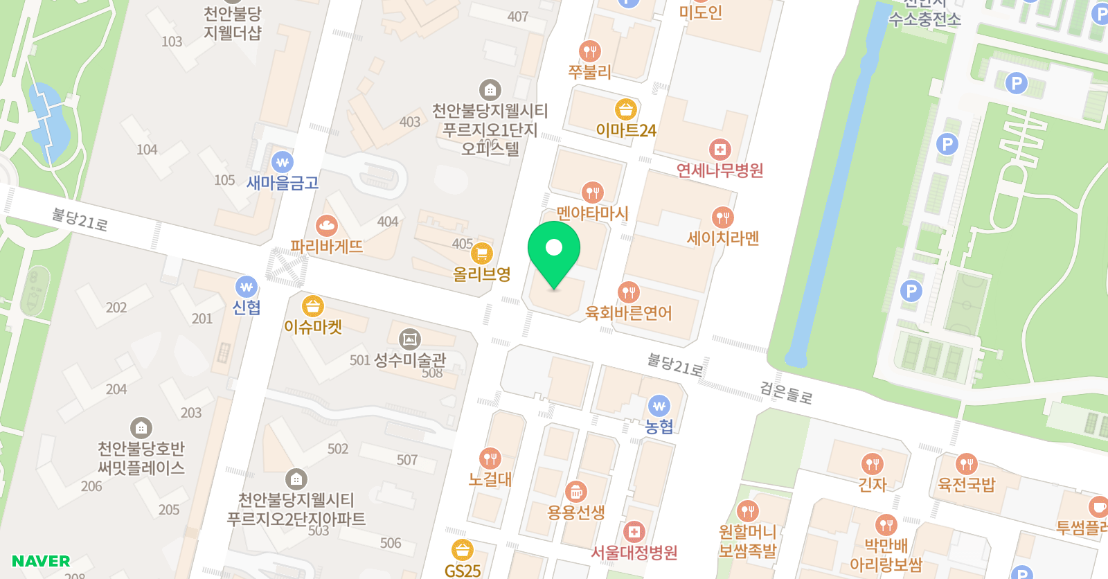 고율 국악학원 위치