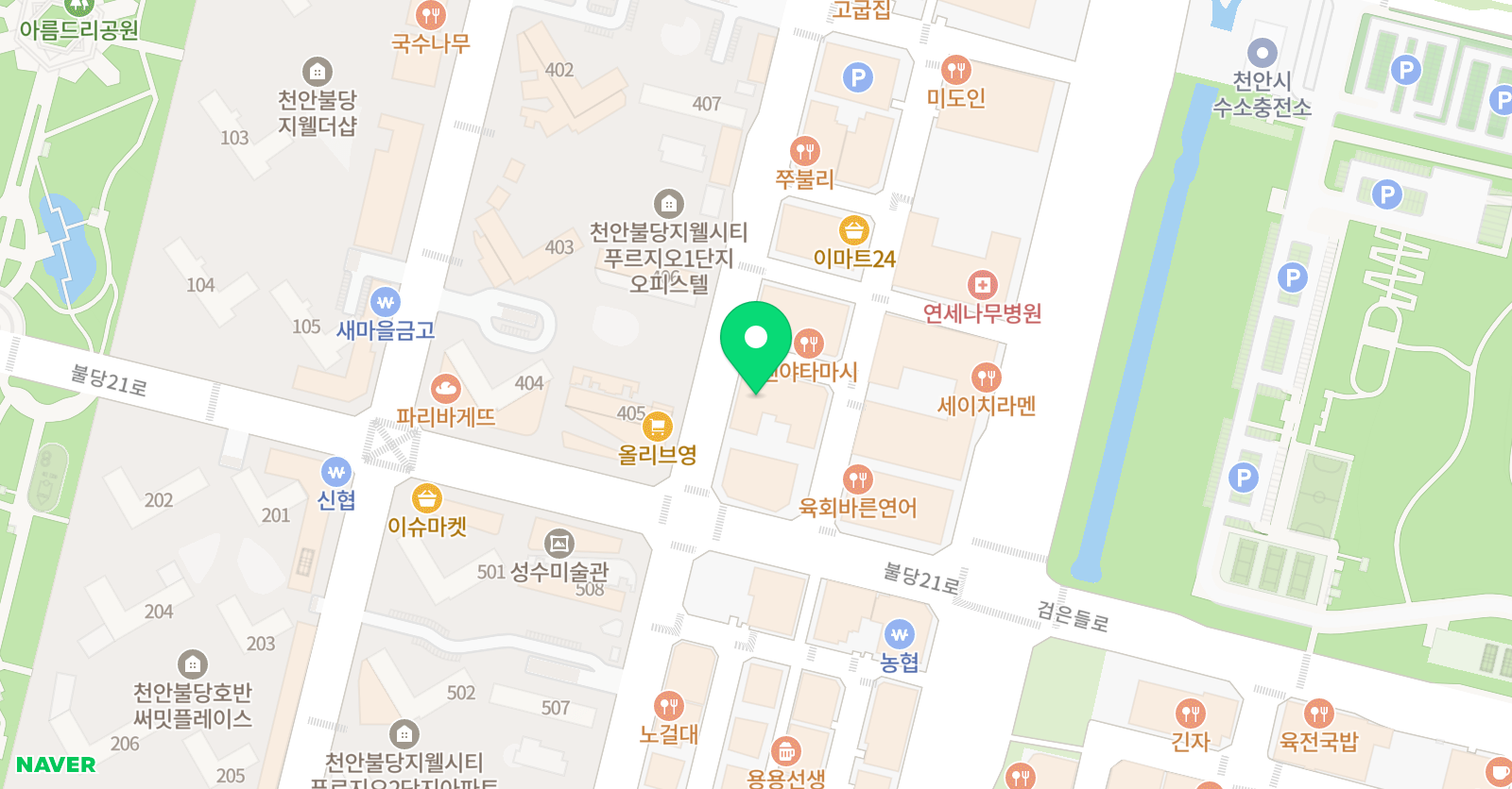 달콤한언어 국어학원 위치