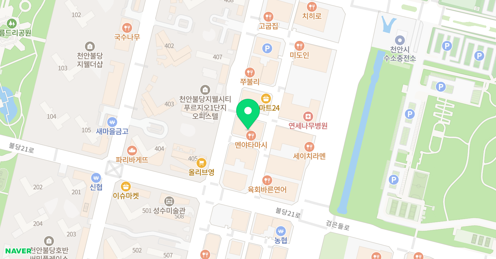 어린음악대 천안아름원 위치