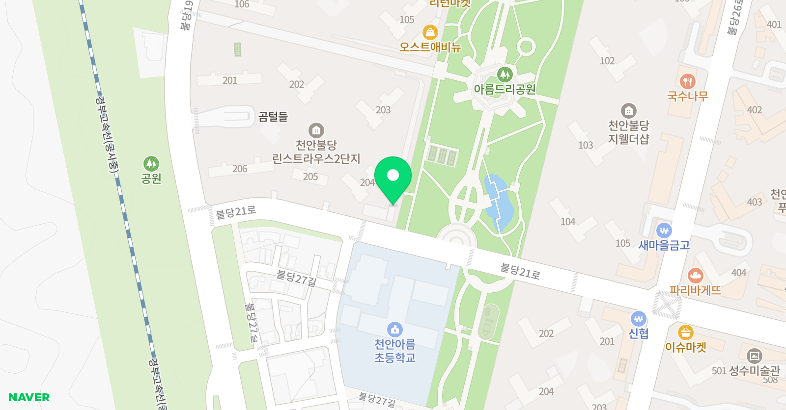 블라블라 영어미술 교육원 천안 불당점 위치