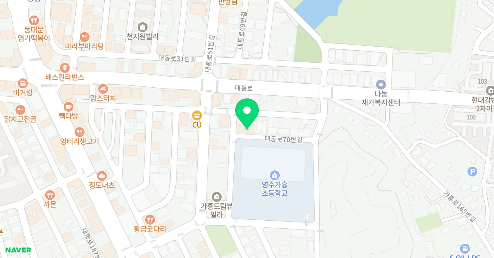 홍익나래 미술학원 위치