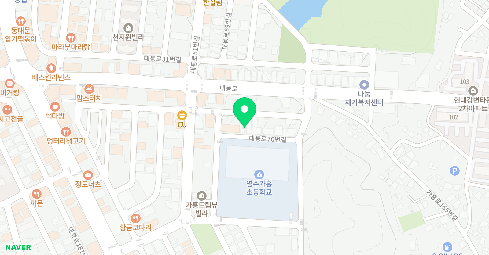 바탕 미술학원 위치