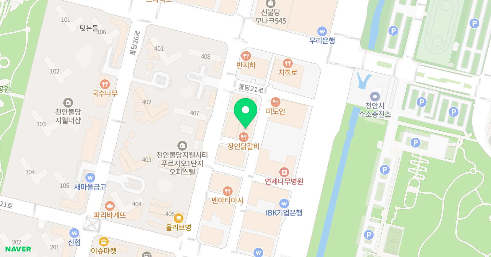 천안불당 위치