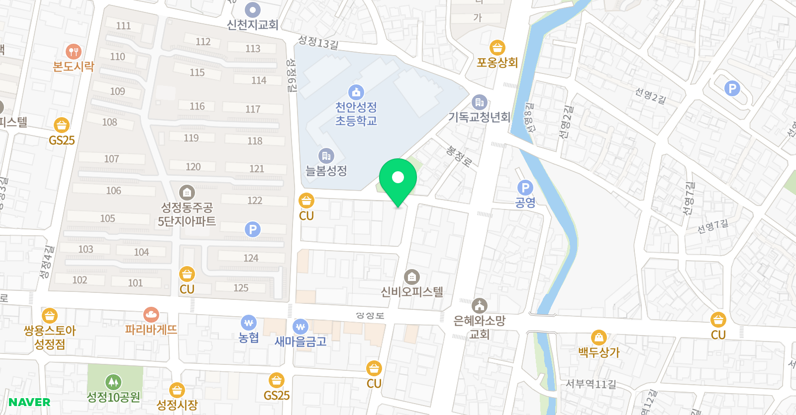 기둥 학원 위치